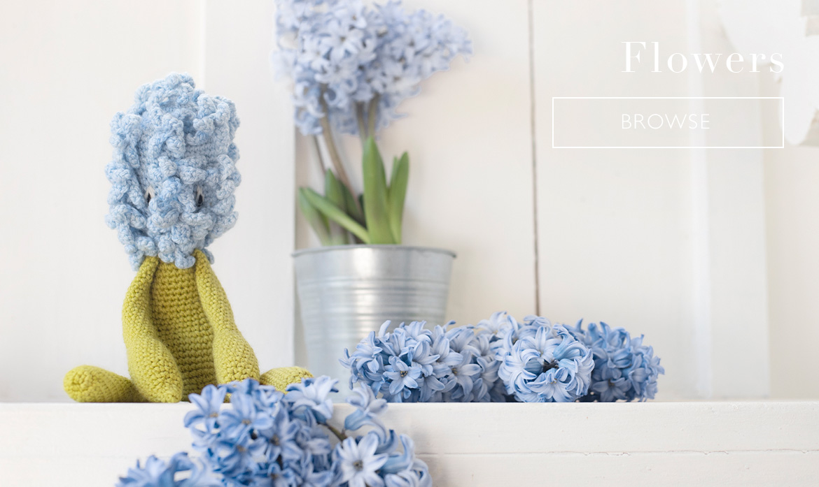 Flowers garden crochet patterns toft